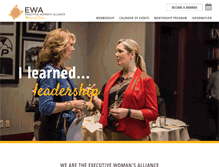 Tablet Screenshot of executivewomensalliance.org